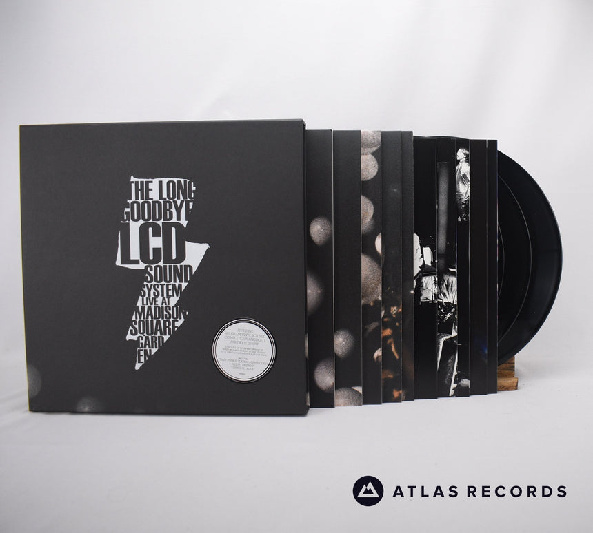 LCD Soundsystem The Long Goodbye: LCD Soundsystem Live At Madison Square Garden 5 x LP Vinyl Record - Front Cover & Record