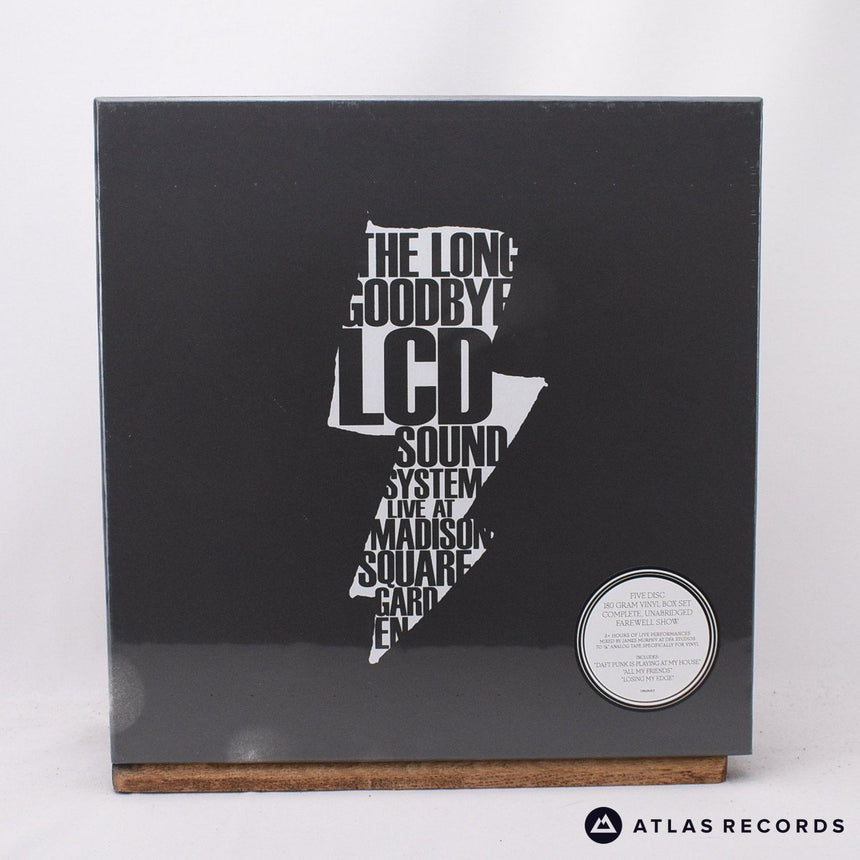 LCD Soundsystem The Long Goodbye: LCD Soundsystem Live At Madison Square Garden 5 x LP Vinyl Record - Front Cover & Record