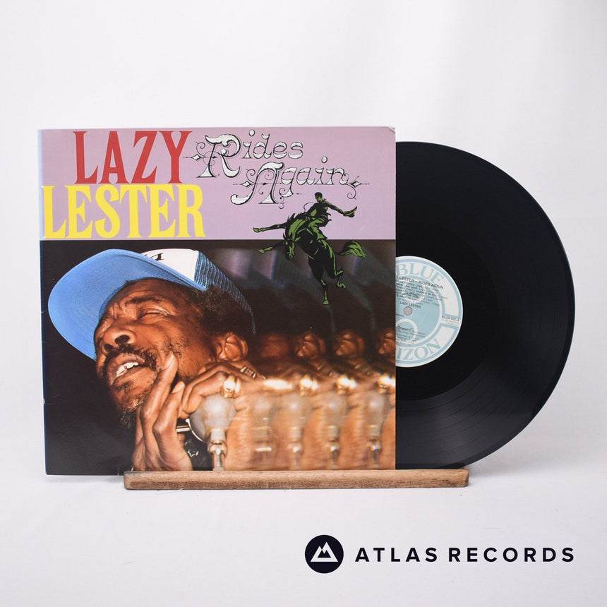 Lazy Lester Rides Again LP Vinyl Record - Front Cover & Record