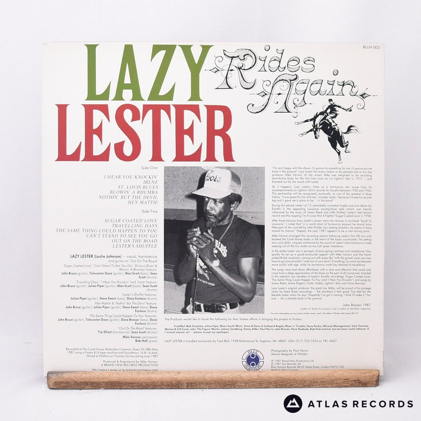 Lazy Lester - Rides Again - LP Vinyl Record - EX/EX