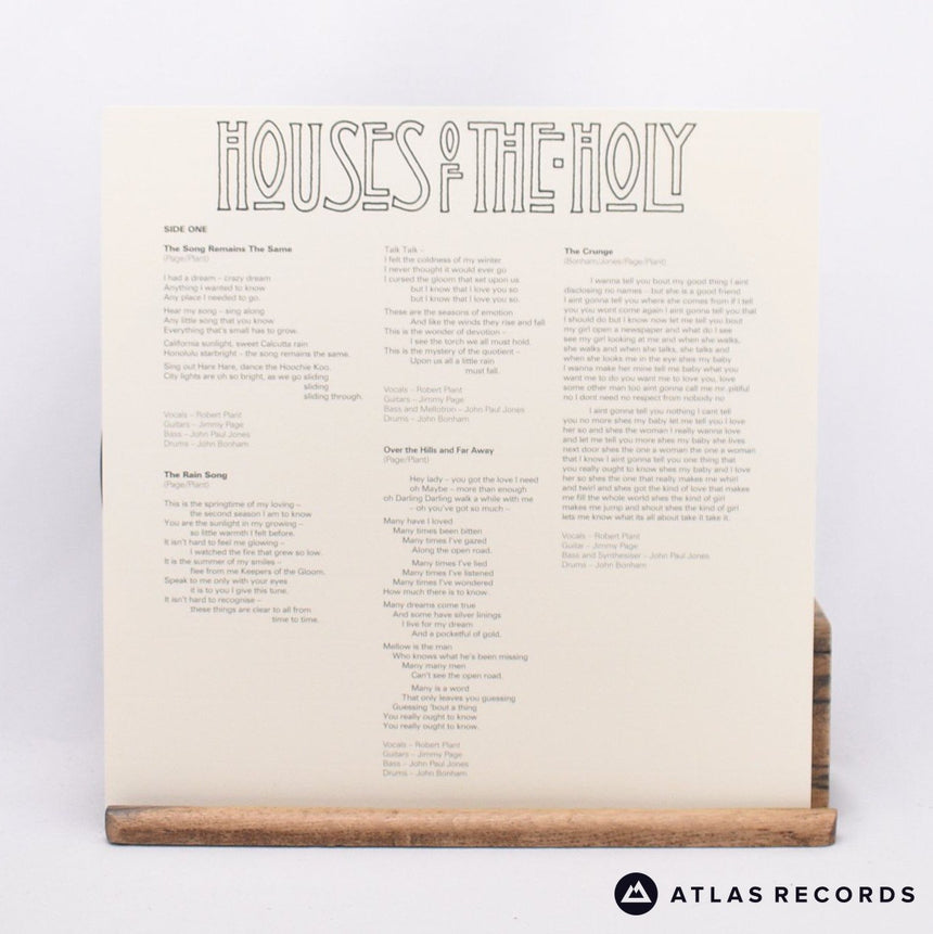 Led Zeppelin - Houses Of The Holy - 180G Lyric Sheet Obi LP Vinyl Record - NM/NM