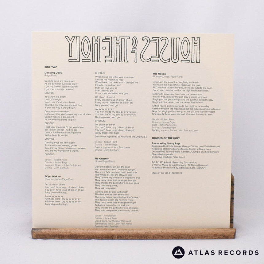 Led Zeppelin - Houses Of The Holy - 180G Reissue A1 B1 LP Vinyl Record - NM/NM