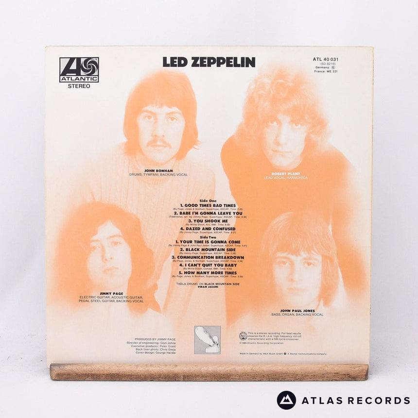 Led Zeppelin - Led Zeppelin I - Misprint Germany A2 B4 LP Vinyl Record - EX/EX