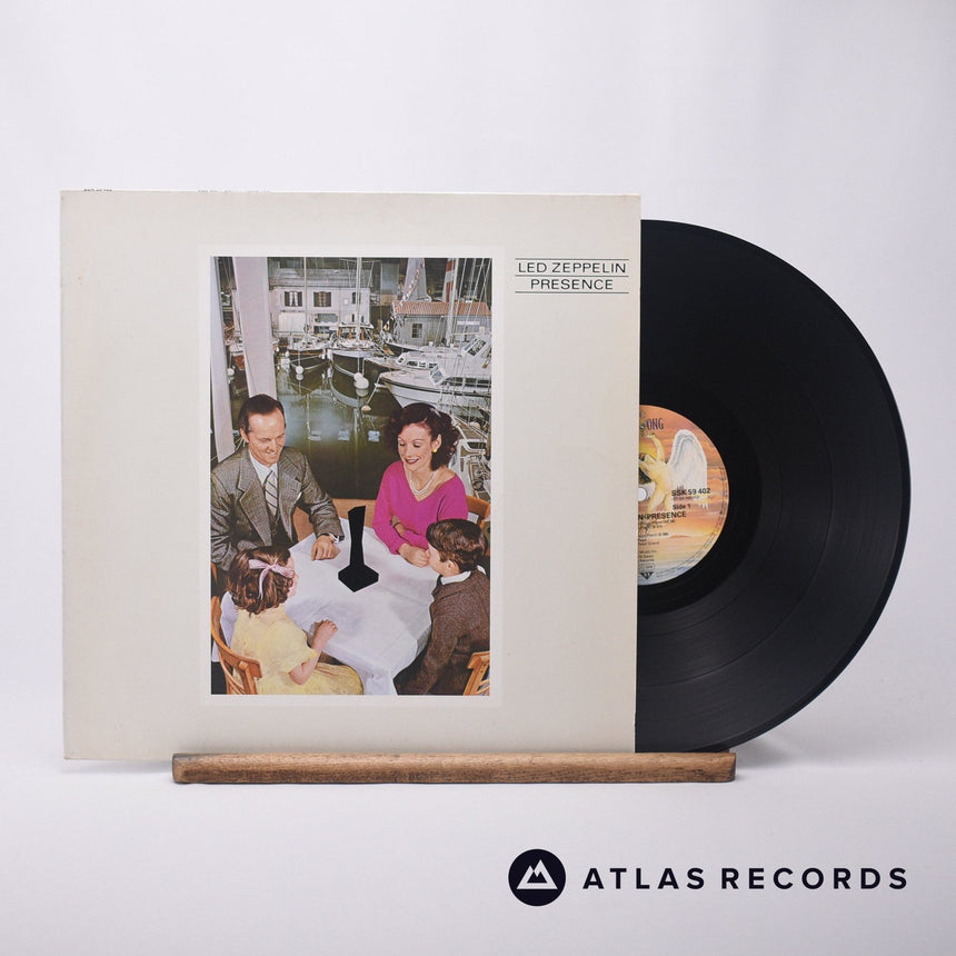 Led Zeppelin Presence LP Vinyl Record - Front Cover & Record