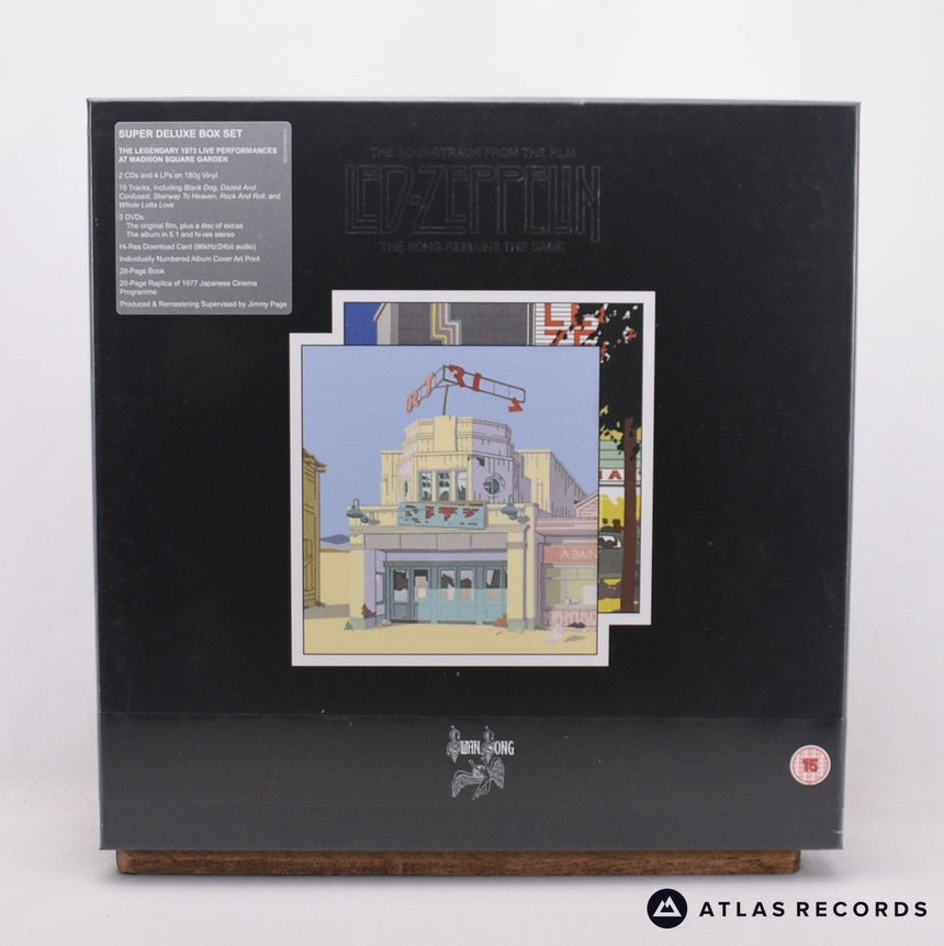 Led Zeppelin The Soundtrack From The Film The Song Remains The Same 4 x LP + 2 x CD + 3 x DVD Box Set Vinyl Record - Front Cover & Record