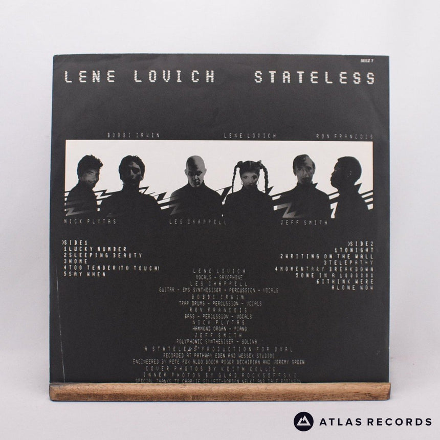 Lene Lovich - Stateless - Insert LP Vinyl Record - VG/EX