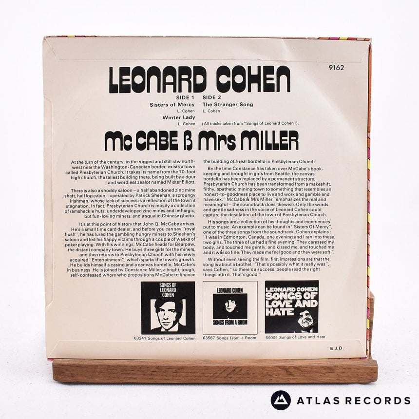 Leonard Cohen - McCabe & Mrs Miller - 7" Vinyl Record - VG+/VG