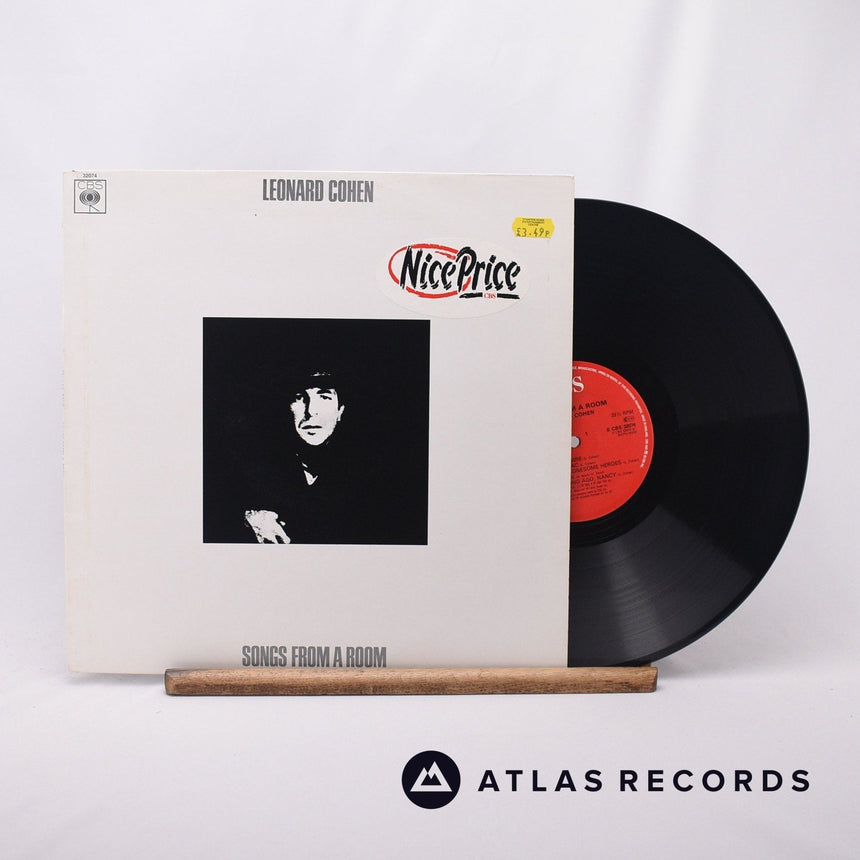 Leonard Cohen Songs From A Room LP Vinyl Record - Front Cover & Record