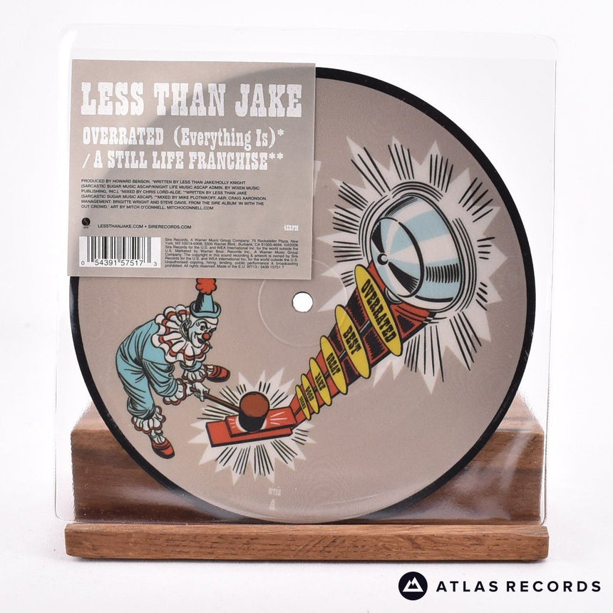 Less Than Jake Overrated 7" Vinyl Record - Front Cover & Record