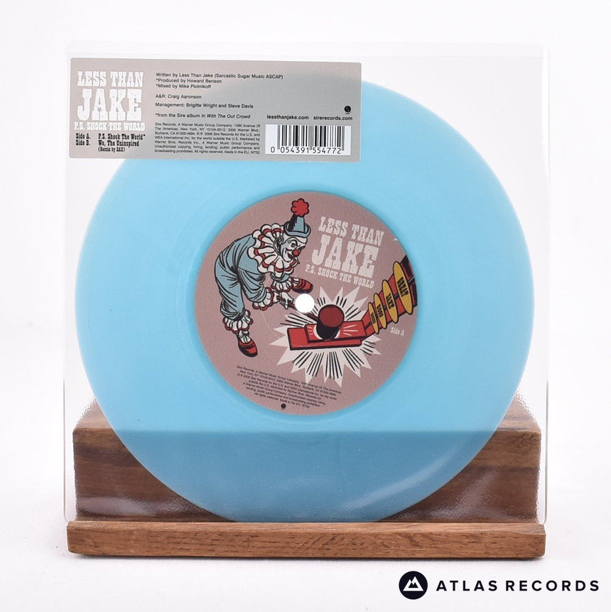 Less Than Jake P.S. Shock The World 7" Vinyl Record - Front Cover & Record