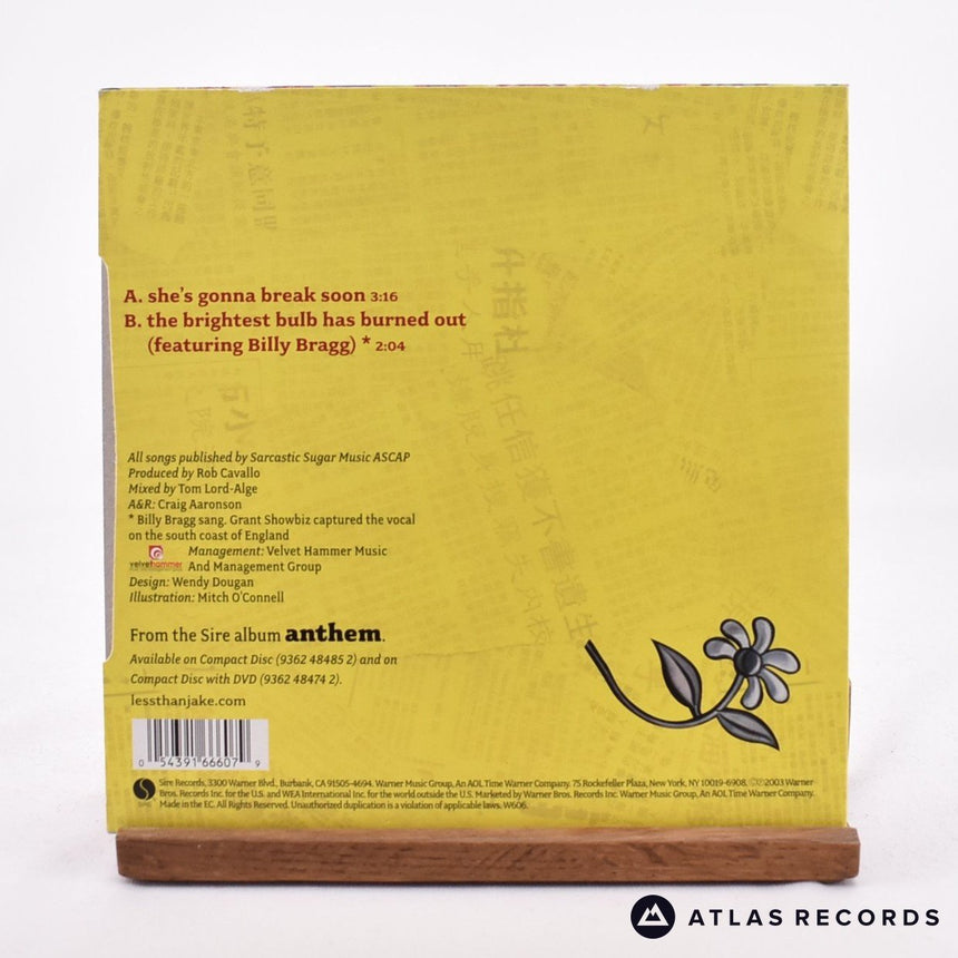 Less Than Jake - She's Gonna Break Soon - 7" Vinyl Record - NM/NM
