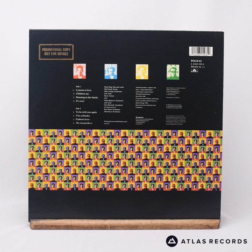 Level 42 - Running In The Family - LP Vinyl Record - VG+/EX