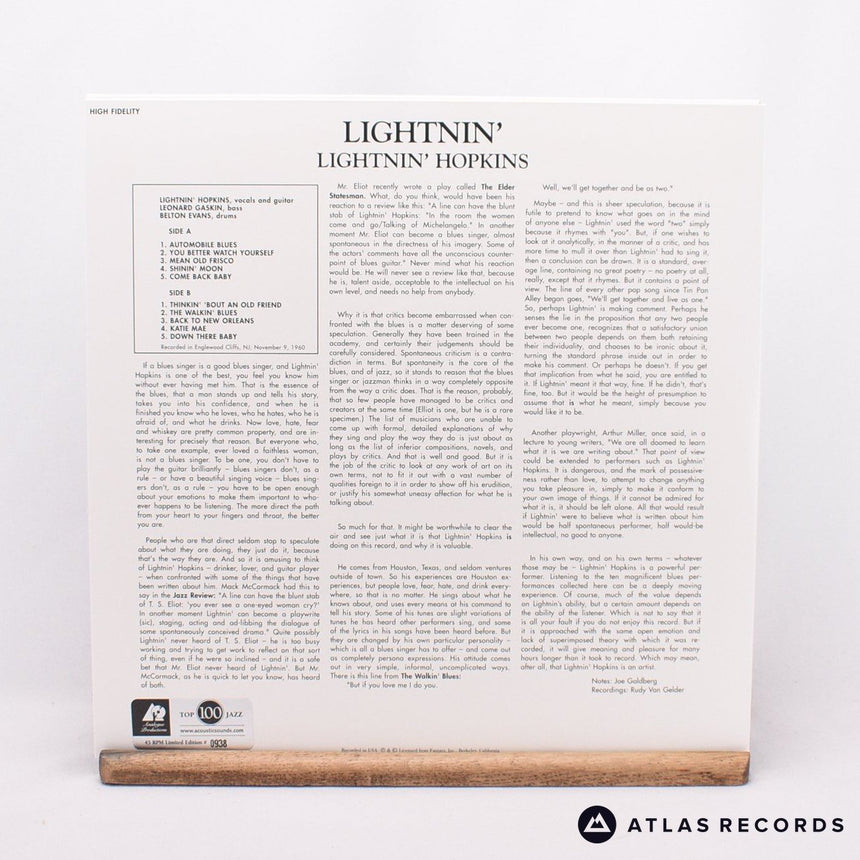 Lightnin' Hopkins - Lightnin' - 180G Limited Edition 2 x 12" Vinyl Record