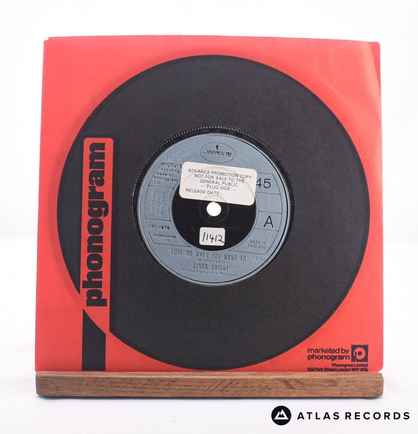 Linda Wright Love Me When You Want To 7" Vinyl Record - In Sleeve