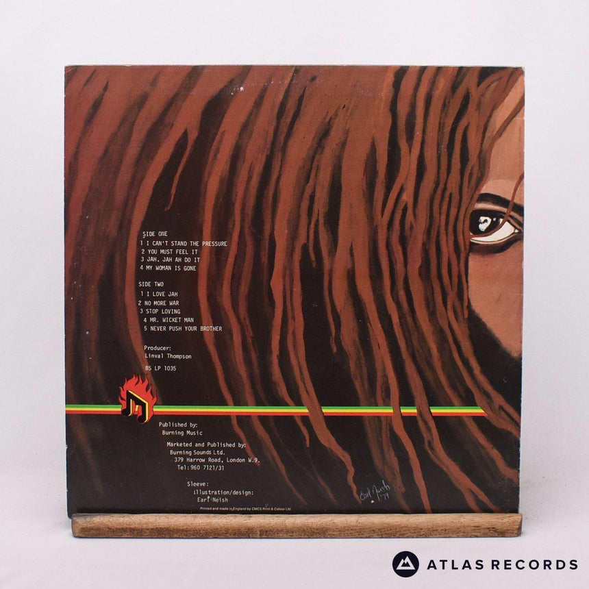 Linval Thompson - I Love Jah - LP Vinyl Record - EX/EX