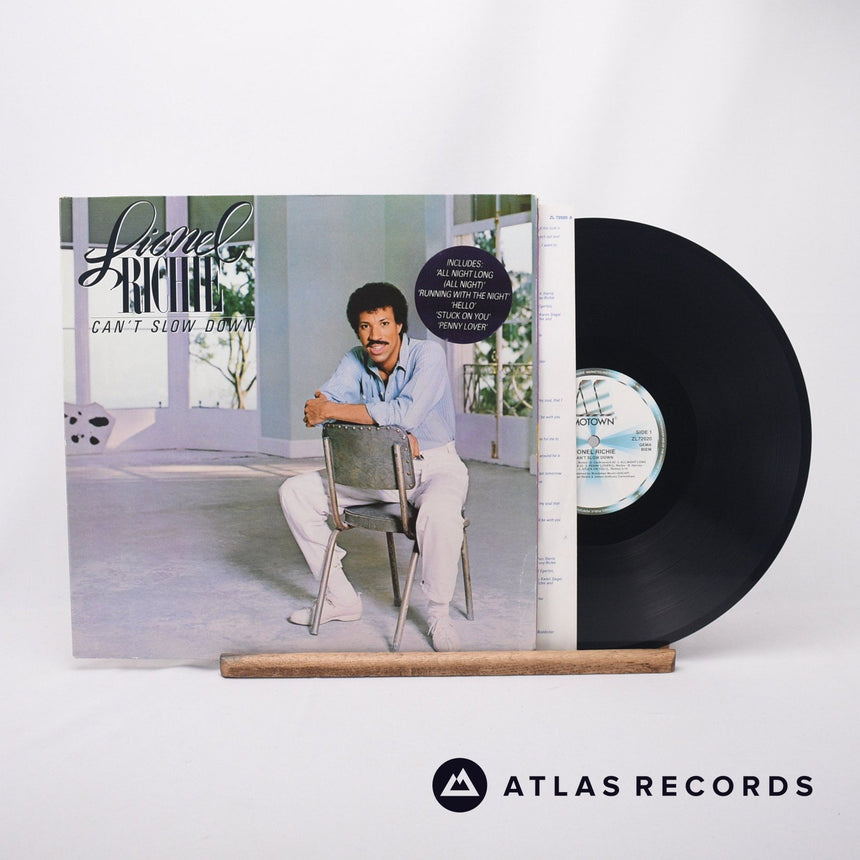Lionel Richie Can't Slow Down LP Vinyl Record - Front Cover & Record