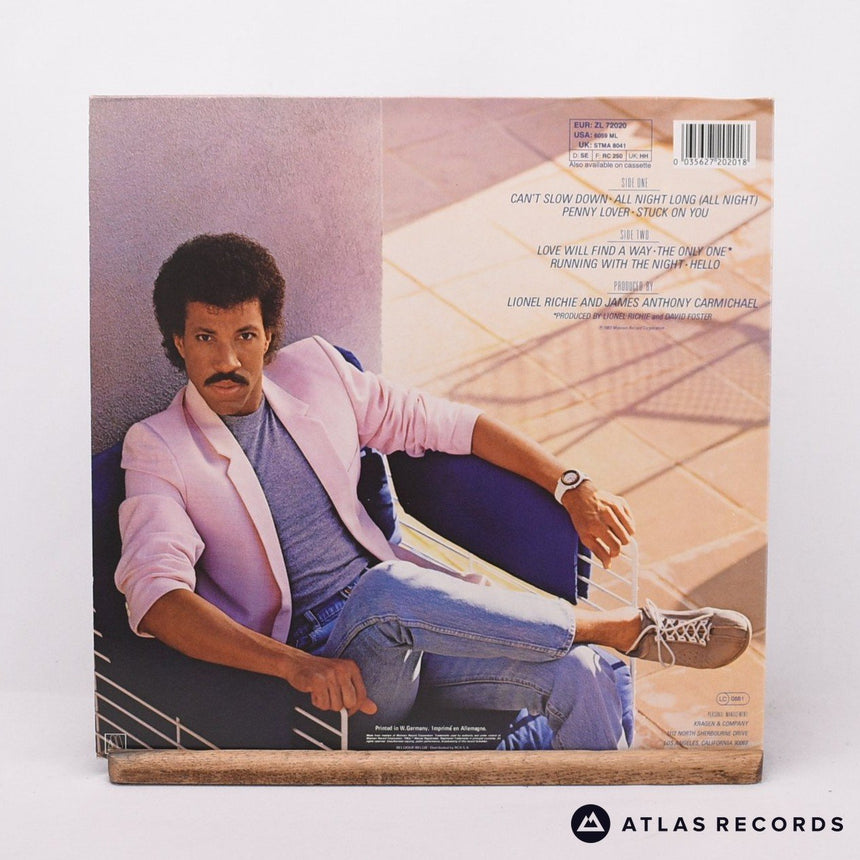 Lionel Richie - Can't Slow Down - Reissue Gatefold LP Vinyl Record - EX/VG+