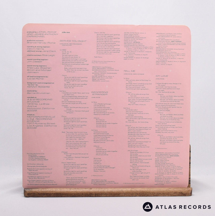 Lionel Richie - Lionel Richie - Gatefold LP Vinyl Record - VG+/VG+