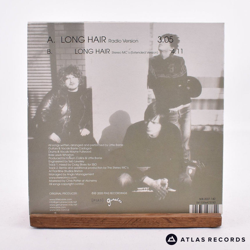 Little Barrie - Long Hair - Signed 7" Vinyl Record - NM/NM