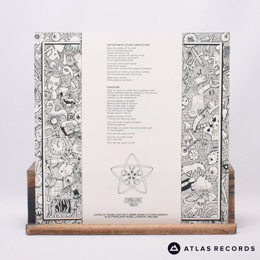 Living In Texas - Kingdom - Lyric Sheet A1 B1 12" Vinyl Record - EX/EX