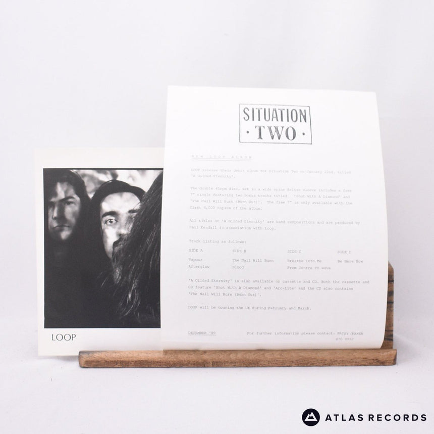 Loop - A Gilded Eternity - Damont Insert White Label 2 x 12" Vinyl Record - EX