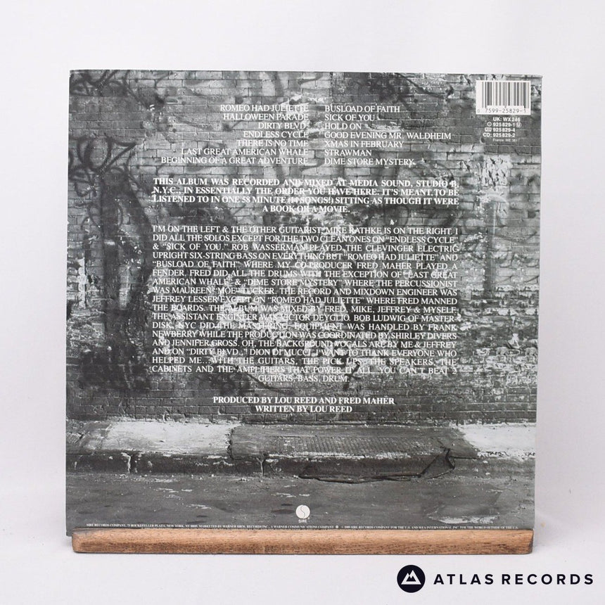 Lou Reed - New York - Insert LP Vinyl Record - EX/EX