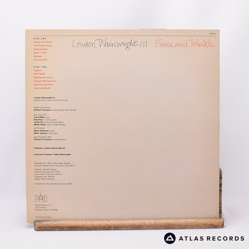 Loudon Wainwright III - Fame And Wealth - LP Vinyl Record - EX/EX