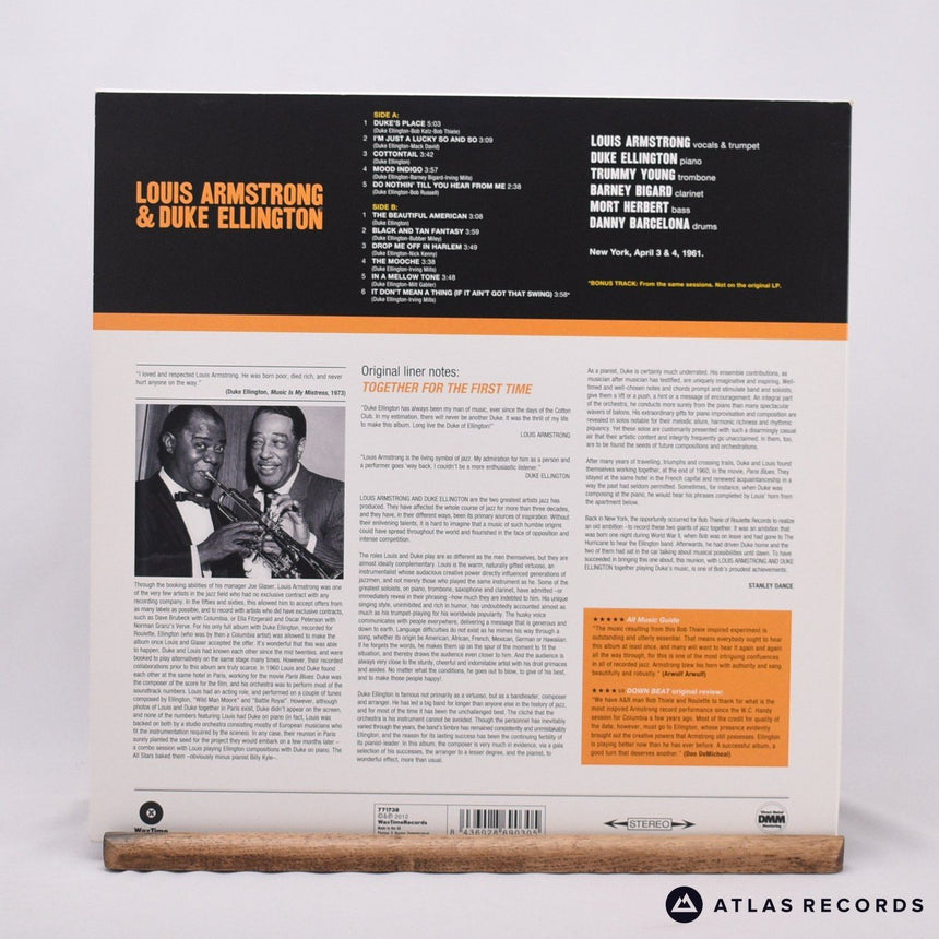Louis Armstrong - The Great Summit - 180G LP Vinyl Record - NM/EX