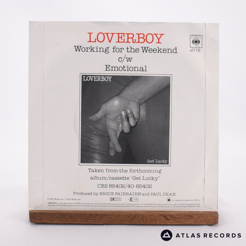 Loverboy - Working For The Weekend - Promo 7" Vinyl Record - EX/VG+