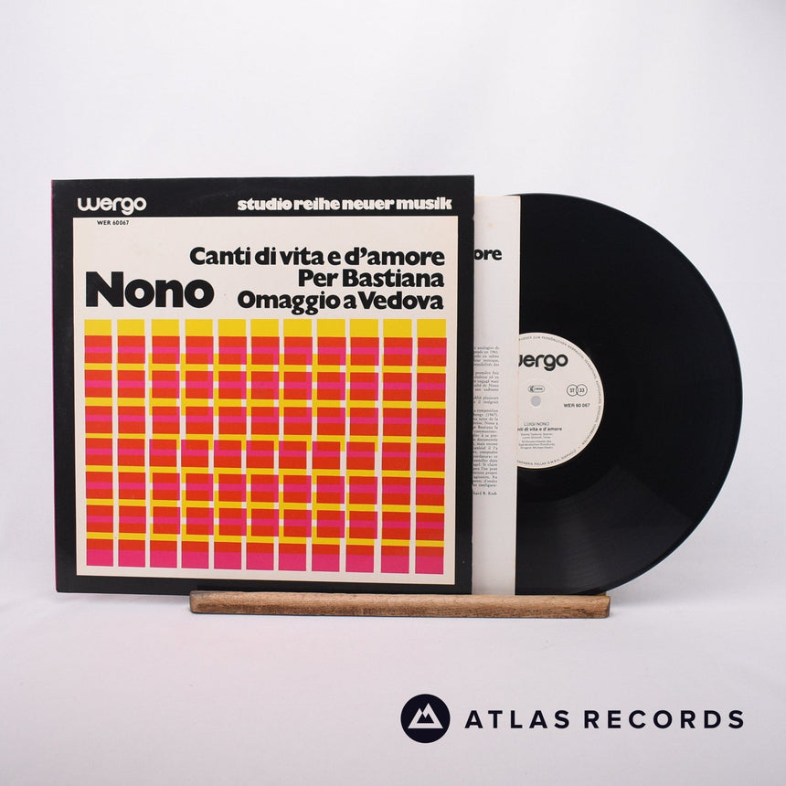 Luigi Nono Canti Di Vita E D'Amore LP Vinyl Record - Front Cover & Record