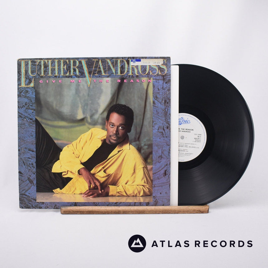 Luther Vandross Give Me The Reason LP Vinyl Record - Front Cover & Record
