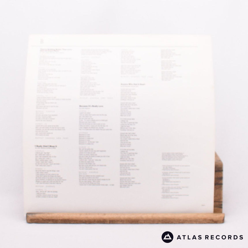 Luther Vandross - Give Me The Reason - Lyric Sheet LP Vinyl Record - EX/VG+