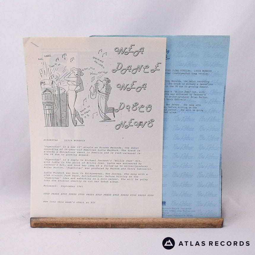 Lydia Murdock - Superstar - Damont Insert 12" Vinyl Record -