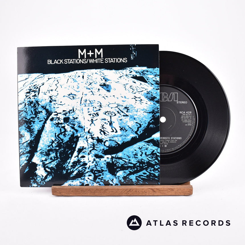 M + M Black Stations 7" Vinyl Record - Front Cover & Record