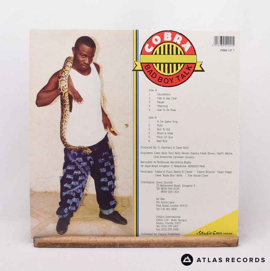 Mad Cobra - Bad Boy Talk - LP Vinyl Record - EX/EX