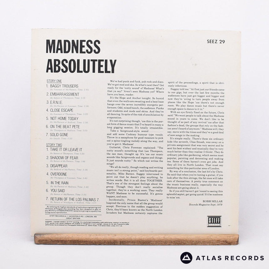 Madness - Absolutely - LP Vinyl Record - VG+/VG+