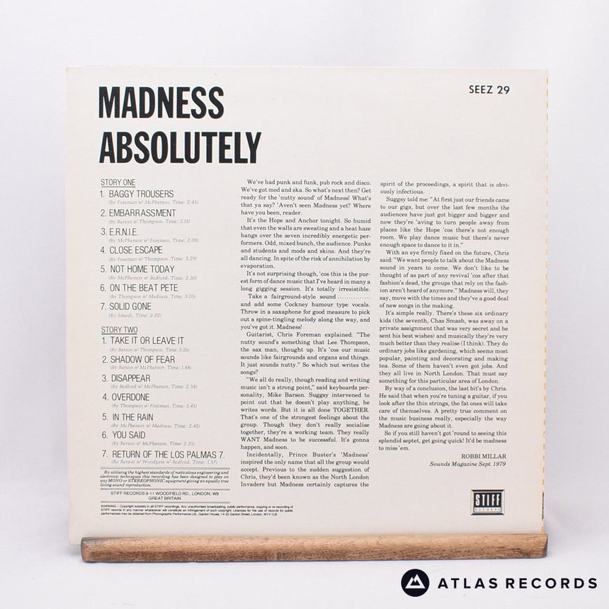 Madness - Absolutely - LP Vinyl Record - EX/EX