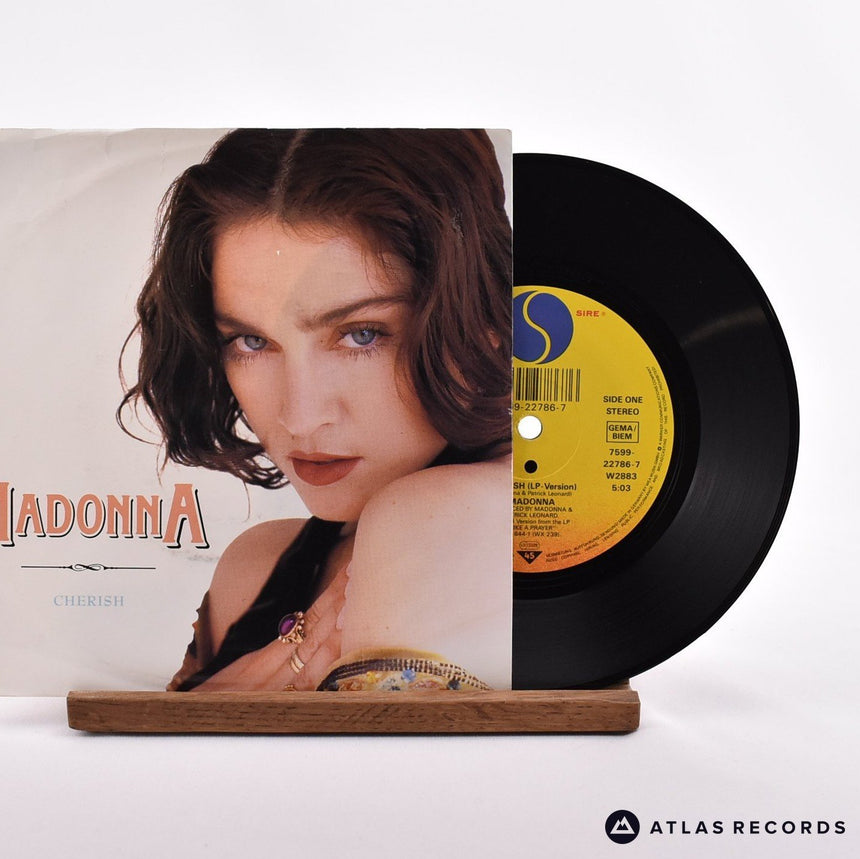 Madonna Cherish 7" Vinyl Record - Front Cover & Record