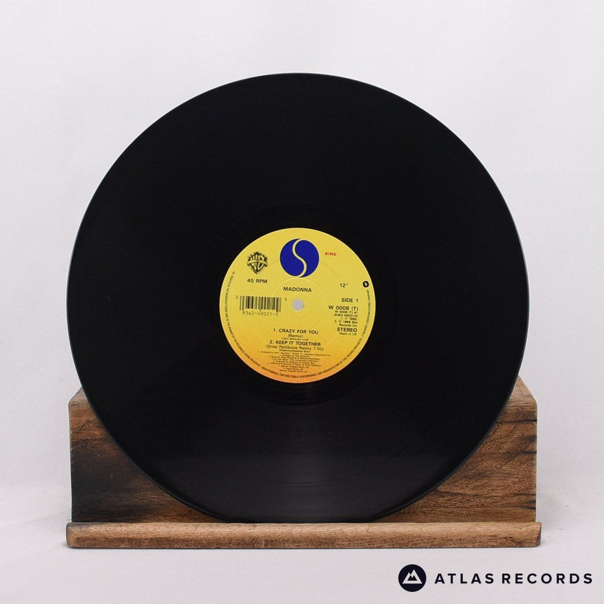 Madonna - Crazy For You - A-1 B6 12" Vinyl Record - VG+/VG+