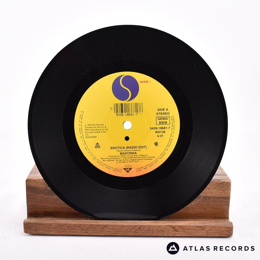 Madonna - Erotica - 7" Vinyl Record - EX/VG+