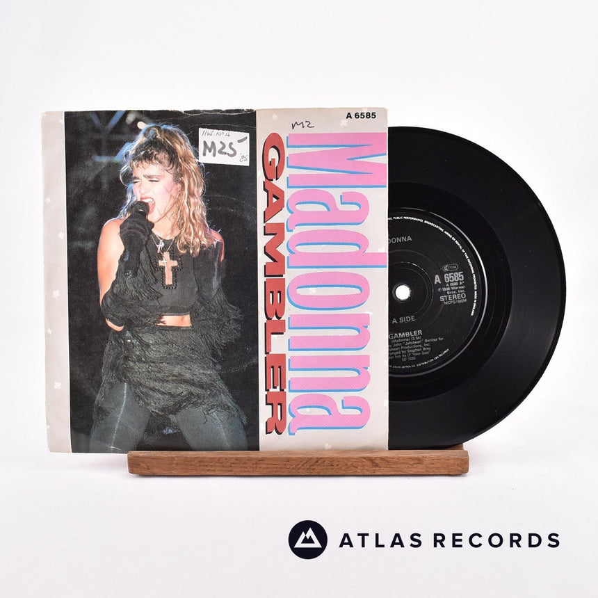 Madonna Gambler 7" Vinyl Record - Front Cover & Record
