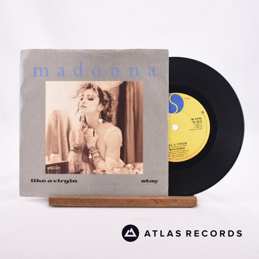 Madonna Like A Virgin 7" Vinyl Record - Front Cover & Record