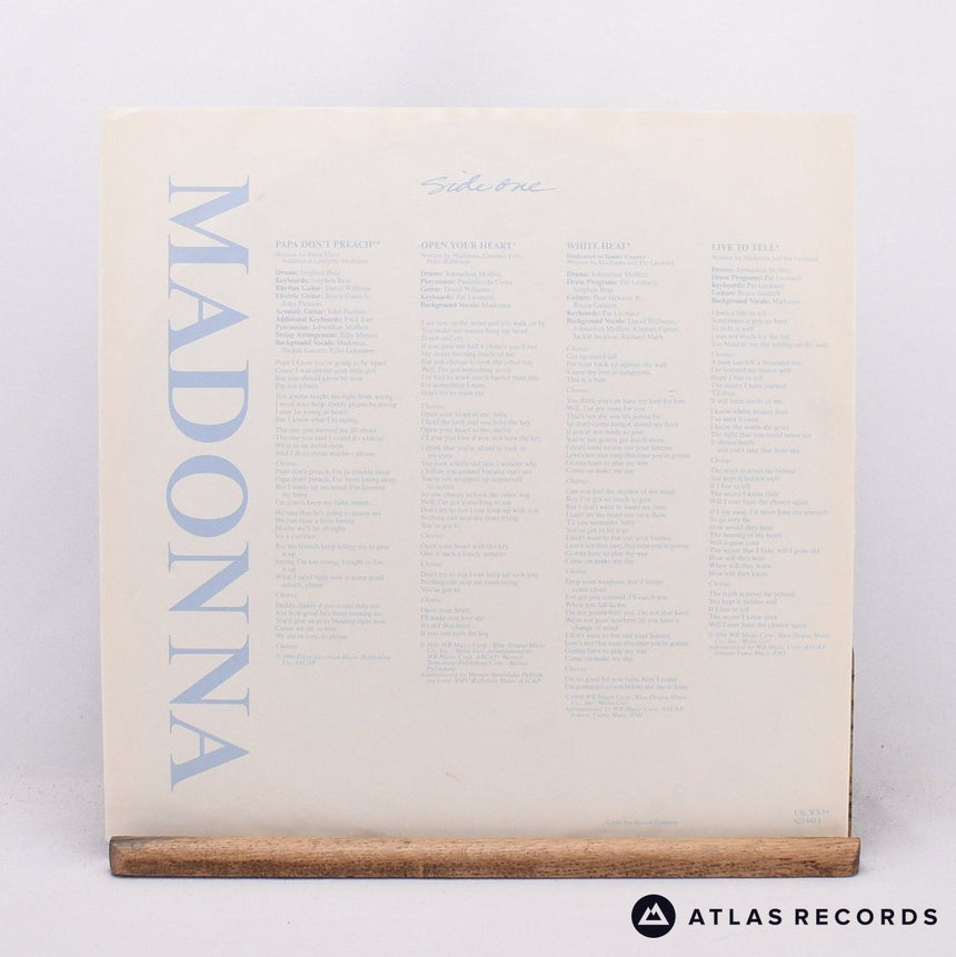 Madonna - True Blue - LP Vinyl Record - EX/EX