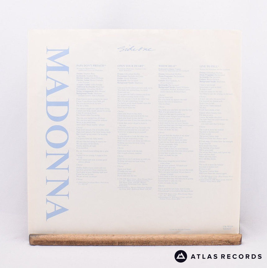 Madonna - True Blue - AXX B4X LP Vinyl Record - VG+/VG+