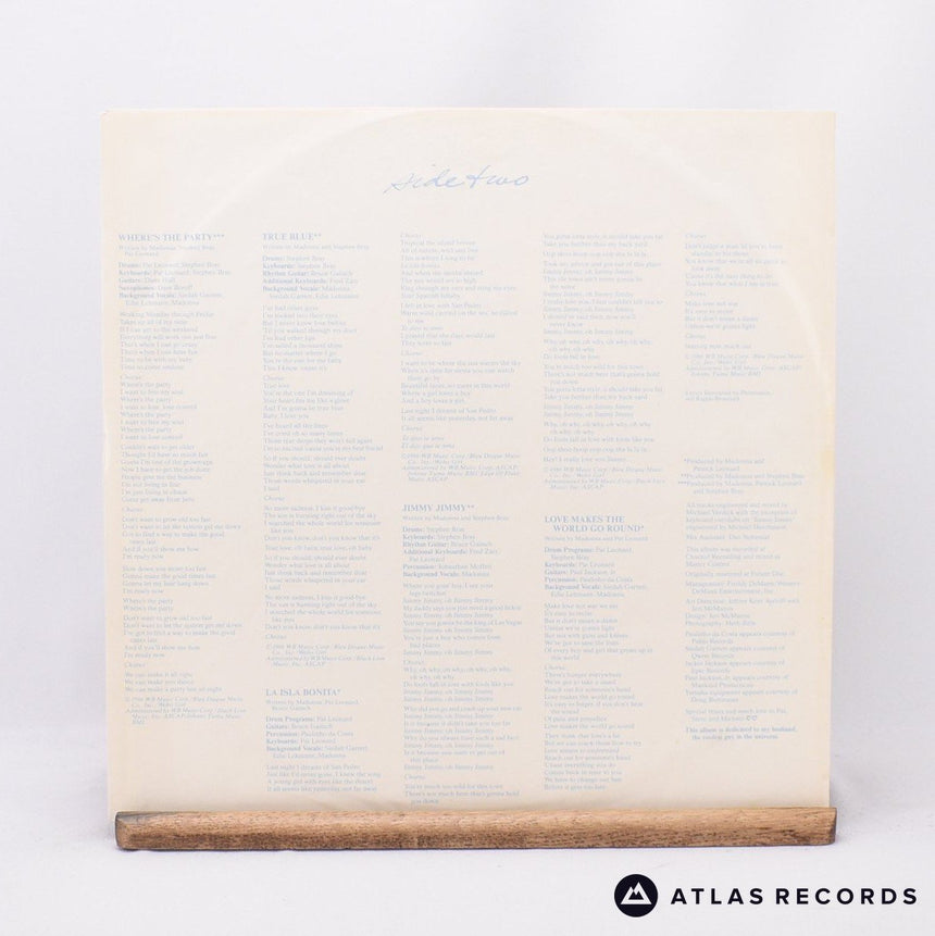 Madonna - True Blue - Poster LP Vinyl Record - EX/EX