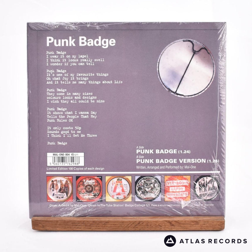 Mal-One - Punk Badge - 7" Vinyl Record - Mint (New)/Mint (New)
