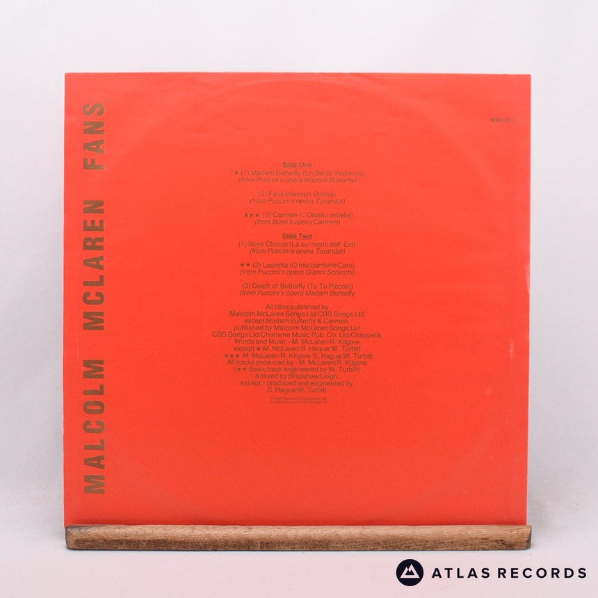 Malcolm McLaren - Fans - 2-1 2-2 LP Vinyl Record - VG+/EX