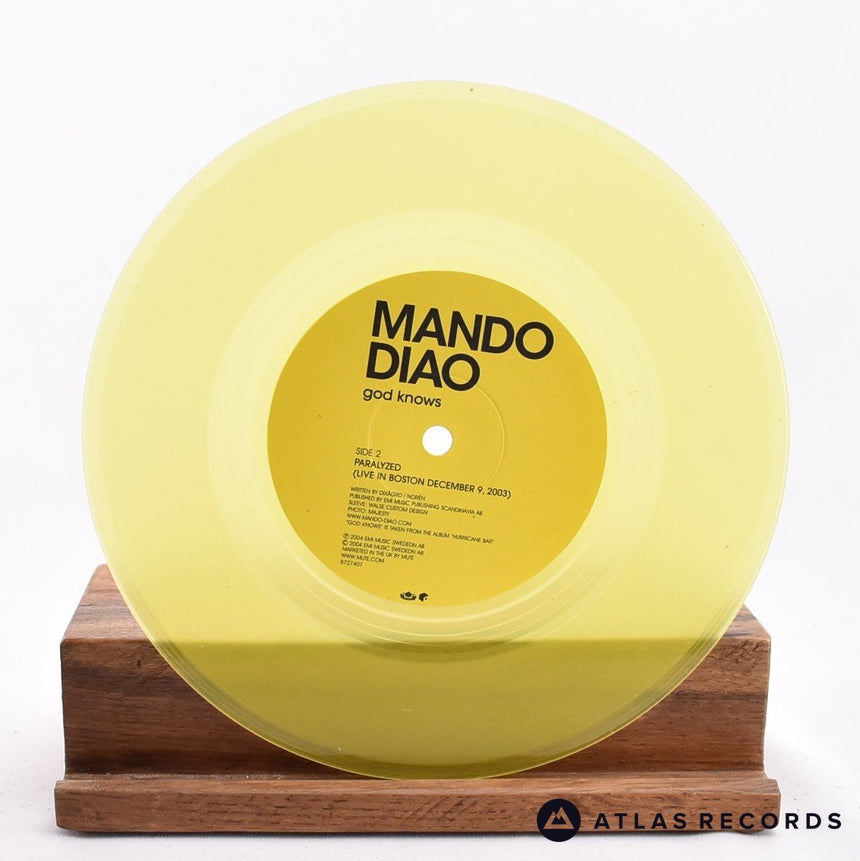Mando Diao - God Knows - Yellow Limited Edition 7" Vinyl Record - NM/NM