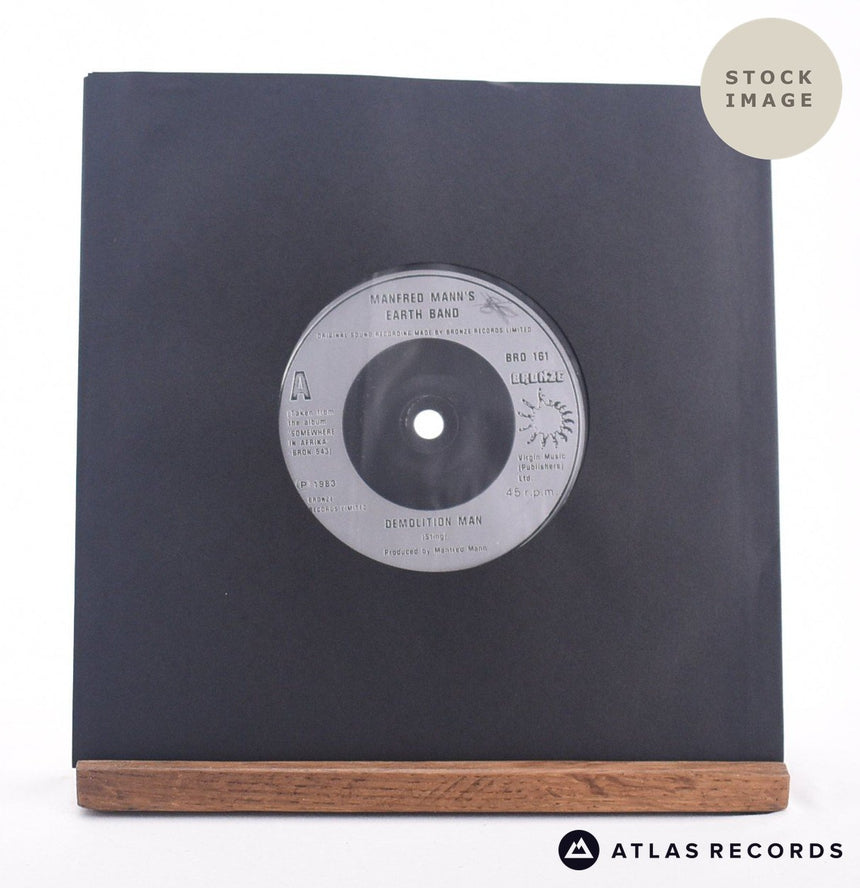 Manfred Mann's Earth Band Demolition Man 7" Vinyl Record - Sleeve & Record Side-By-Side