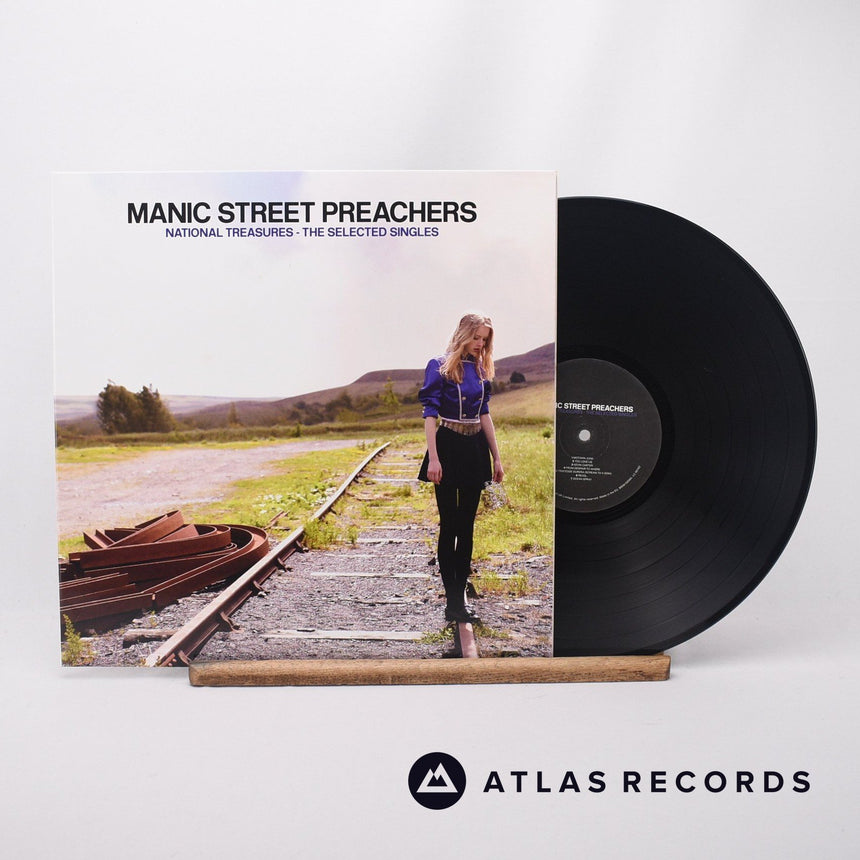 Manic Street Preachers National Treasures - The Selected Singles LP Vinyl Record - Front Cover & Record